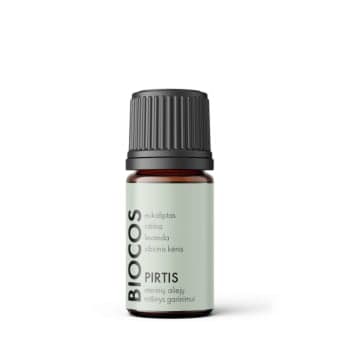 BIOCOS eterinių aliejų mišinys garinimui PIRTIS, 5 ml