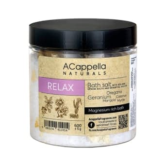 ACAPPELLA NATURALS vonios druska RELAX, 600 g