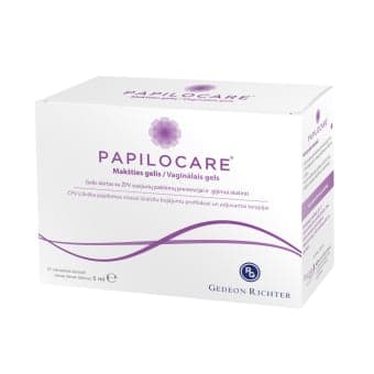 PAPILOCARE makšties gelis, 21 ampulė