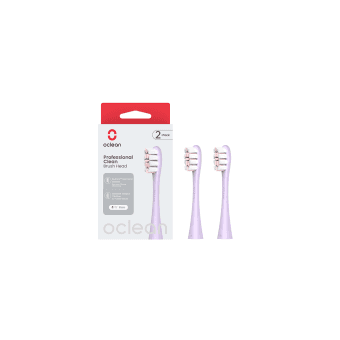 OCLEAN pakaitinės galvutės PROFESSIONAL CLEAN P1C13, violetinė spalva, 2 vnt.