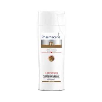 HARMACERIS H, STIMUPURIN šampūnas plaukams, linkusiems slinkti, 250 ml
