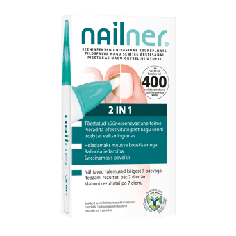 NAILNER pieštukas nagų grybeliui gydyti 2 IN 1, 4 ml