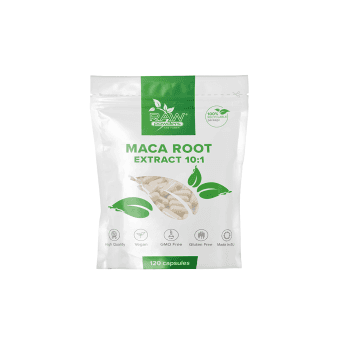 RAW POWDERS MACA ŠAKNIES EKSTRAKTAS, 120 kapsulių