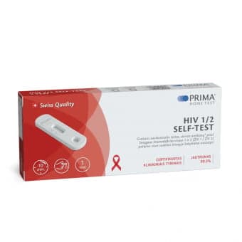 PRIMA, HIV1/2, greitasis savikontrolės ŽIV testas, 1 vnt.