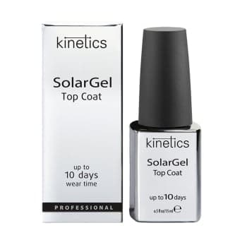 KINETICS viršutinis nagų lako sluoksnis SOLAR GEL TOP COAT, 15 ml