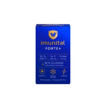 IMUNITAL, IMUNITAL FORTE+, 30 kapsulių