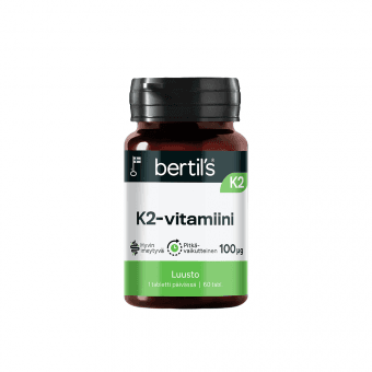 BERTIL’S K2 kaulams ir kraujo krešėjimui, 60 tablečių