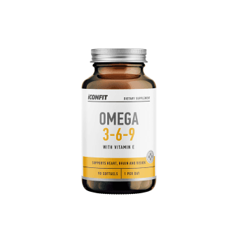 ICONFIT omega 3, 6, 9 su vitaminu E, 1000 MG, 90 minkštų kapsulių