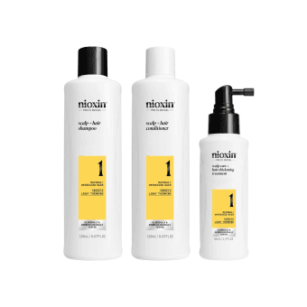 NIOXIN PRO CLINICAL plaukų priežiūros produktų rinkinys SYSTEM 1 KIT, 350 ml