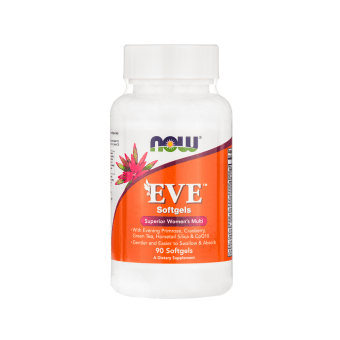 NOW multivitaminai moterims EVE, 90 minkštų kapsulių