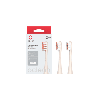 OCLEAN pakaitinės galvutės P1C8 PROFESSIONAL CLEAN, auksinė spalva, 2 vnt.