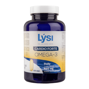 LYSI žuvų taukai OMEGA 3 CARDIO FORTE, 120 kapsulių