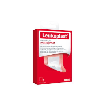 LEUKOMED® T PLUS WATERPROOF vandeniui atsparus sterilus tvarstis, 5x7,2 cm, 5 vnt.