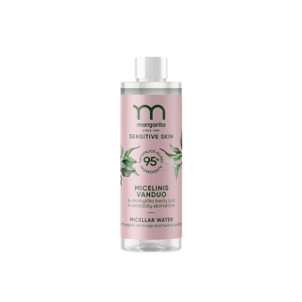 MARGARITA micelinis vanduo su ekologiška beržų sula ir vaistažolių ekstraktais SENSITIVE SKIN, 200 ml
