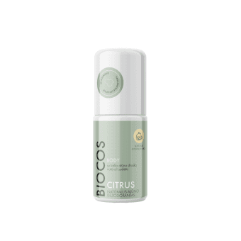 BIOCOS natūralus alūno dezodorantas CITRUS, citrusų kvapo, 50 ml