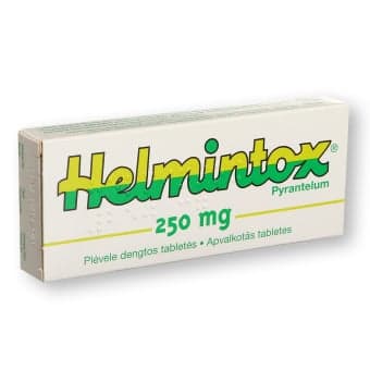 HELMINTOX 250 mg, plėvele dengtos tabletės, N3