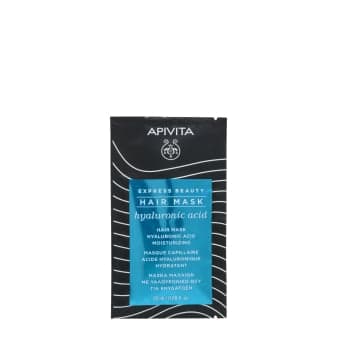 APIVITA drėkinamoji plaukų kaukė su hialuronu EXPRESS BEAUTY, 20 ml