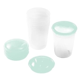 BABYONO indeliai motinos pienui, sultims ir kitam maistui, 4 vnt., 200 ml