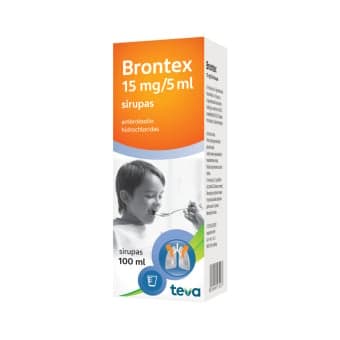 Brontex, 15mg/5ml, 100 ml ir matavimo taurelė, Sirupas, N1