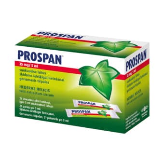 Prospan 35 mg/5 ml geriamasis tirpalas, Geriamasis tirpalas, N21