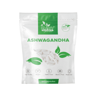RAW POWDERS AŠVAGANDA, 60 kapsulių