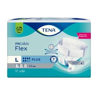 TENA sauskelnės FLEX PLUS, L dydis, 30 vnt.