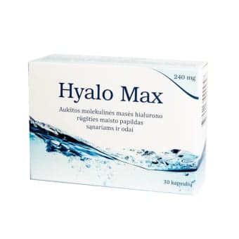 HYALO MAX maisto papildas sąnariams ir odai, 30 kapsulių