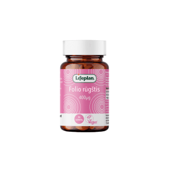 LIFEPLAN Folio rūgštis 400 µg, 90 Tabletės