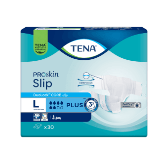 TENA sauskelnės SLIP PLUS, L dydis, 30 vnt.