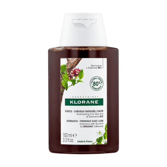 KLORANE stiprinamasis šampūnas su chininu ir edelveisu, 100 ml