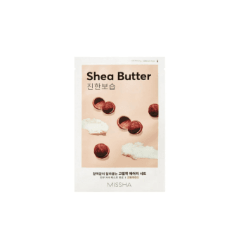 MISSHA lakštinė veido kaukė su taukmedžio sviestu, Airy Fit Sheet Mask Shea Butter, 19 g