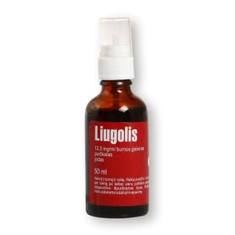 Liugolis, 12,5mg/ml, 50 ml su mechaniniu purkštuku, burnos gleivinės purškalas (tirpalas), N1