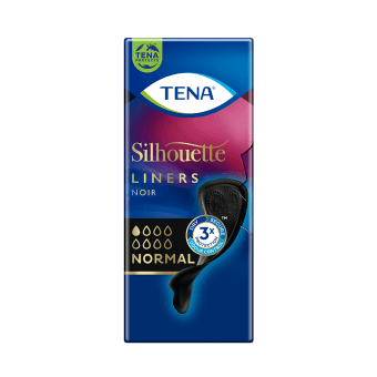 TENA įklotai SILHOUETTE NOIR NORMAL, juoda spalva, 26 vnt.