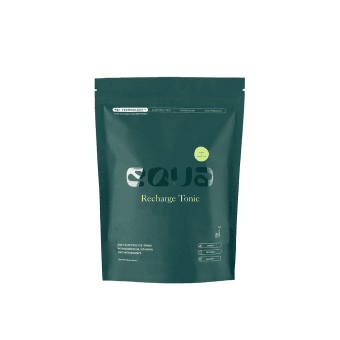 EQUA elektrolitų gėrimo milteliai RECHARGE TONIC-LEMON & GREEN TEA, 90 g