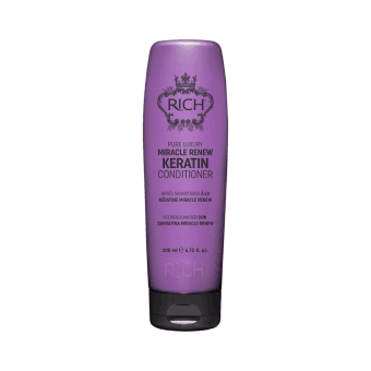 RICH glotninamasis ir stiprinamasis plaukų kondicionierius su keratinu, RENEW KERATIN, 200 ml