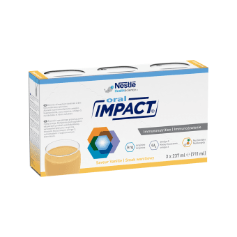 IMPACT ORAL, vanilės skonio gėrimas, 237ml, 3 pakeliai