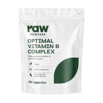 RAW POWDERS VITAMINO B KOMPLEKSAS, 60 kapsulių
