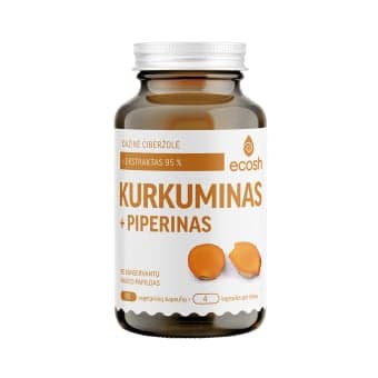 ECOSH Kurkuminas su BCM-95® ekstraktu, 90 kapsulių
