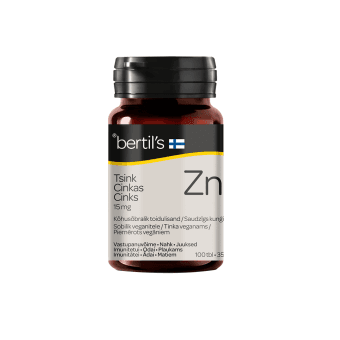 BERTIL´S  CINKAS 15 MG, 100 tablečių