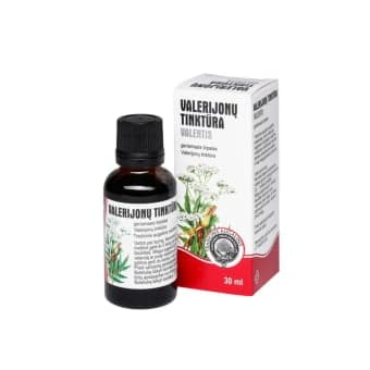VALERIJONŲ TINKTŪRA  VALENTIS, 1 ml / ml, 30 ml, Geriamasis tirpalas, N1