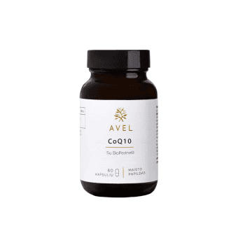 AVEL COQ10 SU BIOPERINE®, 60 kapsulių