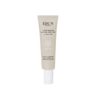 IDUN MINERALS drėkinamasis veido kremas su atspalviu, Light/Medium, Nr. 1412, SPF 30, 27 ml
