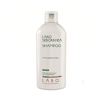 LABO SEBORRHEA šampūnas moterims su 3 hialurono rūgštimis seborėjos pažeistai galvos odai ir plaukams, 200 ml
