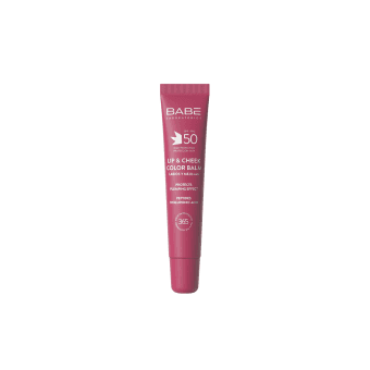 BABÉ apsauginis lūpų ir skruostų balzamas SPF50, VELVET, 20 ml
