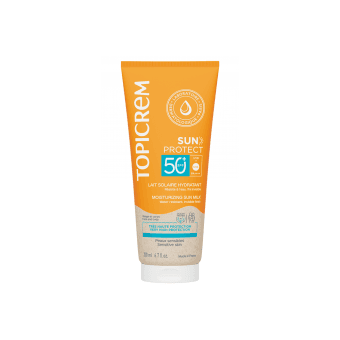 TOPICREM drėkinamasis apsauginis losjonas SPF50+, SUN PROTECT, 200 ml
