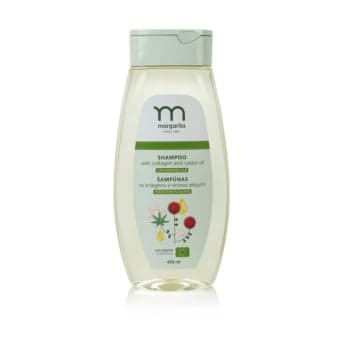 MARGARITA šampūnas su kolagenu ir ricinos aliejumi pažeistiems plaukams, 400 ml