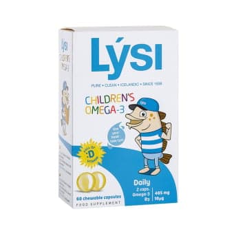 LYSI CHILDREN'S OMEGA -3, tutti frutti skonio, 60 kramtomųjų kapsulių
