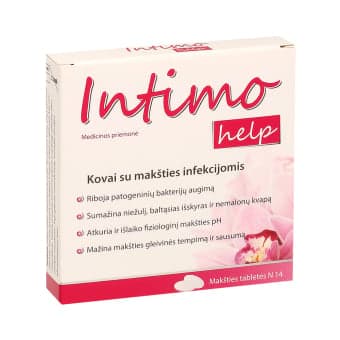 INTIMOHELP, 14 makšties tablečių