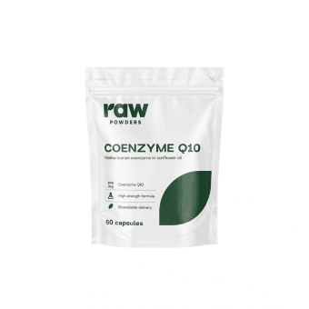 RAW POWDERS, Kofermentas Q10, 100 mg, 60 kapsulių