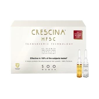 CRESCINA ampulių kompleksas moterims TRANSDERMIC COMPLETE TREATMENT 500, 40 ampulių